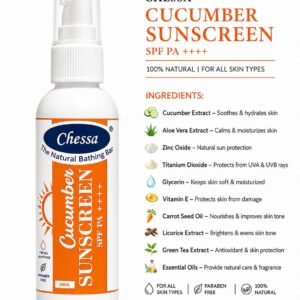 Chessa Natural Cucumber Sunscreen Lotion